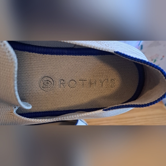 Rothy's The Original Sand Slip On Casual Neutral Everyday Sneaker Shoe SZ 8 - Picture 7 of 8
